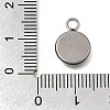304 Stainless Steel Pendant Cabochon Settings STAS-F365-02C-P-3