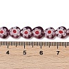 Handmade Millefiori Lampwork Beads Strands LAMP-G166-15F-4