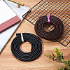 Flat Braided Leather Cord WL-WH0003-09A-4