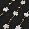 Ion Plating(IP) 304 Stainless Steel Flower Link Chains CHS-H034-03G-04-1
