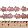 Natural Strawberry Quartz Beads Strands G-Z080-A19-10mm-5