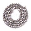 Electroplate Glass Beads Strands EGLA-A044-P3mm-B10-3