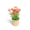 Plastic Flower Plant Miniature Ornaments PW-WGAEB14-03-1