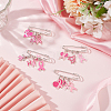 4Pcs Iron Brooches JEWB-PH01269-4