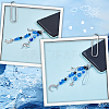 6Pcs 2 Stryles Glass & Alloy Mobile Straps HJEW-SC0001-90-4
