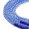 Transparent Gradient Color Glass Beads Strands GLAA-H021-01A-43-3