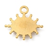 Real 18K Gold Plated 304 Stainless Steel Pendants STAS-A084-19G-01-2