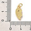 Rack Plating Brass Micro Pave Cubic Zirconia Pendants KK-I720-71G-02B-3