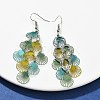 430 Stainless Steel Shell Shape Dangle Earrings EJEW-A137-03P-04-1