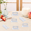 80Pcs Rectangle PP with PE Hanging Tabs KY-CP0001-35B-3