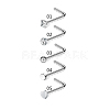 Clear Cubic Zirconia Nose Studs AJEW-PW0005-20A-1