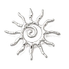 Hammered Alloy Pendants PALLOY-B016-03A-P-1