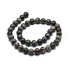 Natural Fluorescent Syenite Rock(Glow under UV Light) Beads Strands G-G789-02C-3