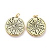 Brass Enamel Pendants X-KK-L188-34G-1