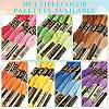 6Bundles 6 Colors Polyester Embroidery Floss OCOR-YW0001-24E-4