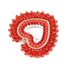Glass Seed Beaded Pendants PALLOY-MZ01385-3