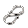 304 Stainless Steel S-Hook Clasps STAS-Z179-05P-2