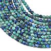 Natural Chrysocolla and Lapis Lazuli Beads Strands G-B175-D06-3mm-4