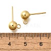 201 Stainless Steel Stud Earring Findings STAS-R156-01G-07-2