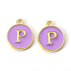 Golden Plated Alloy Enamel Charms ENAM-S118-10P-1