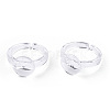 Transparent Acrylic Open Cuff Ring Components X-TACR-ZX018-10A-5