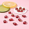 15Pcs Strawberry Jam Resin Pendants RESI-FS0002-15-8