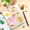 Autumn Leaf Paper Tape Stickers for Card Making DIY-TAC0032-23G-7
