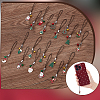 Christmas Alloy Enamel Mobile Straps HJEW-GA00026-3