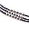 Waxed Cotton Cord Necklace Making MAK-G003-03A-03-2