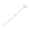 Flower Shape Silicone Cable Zip Ties AJEW-C034-01C-1