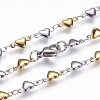 304 Stainless Steel Chain Necklaces STAS-P164-21GP-2