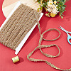 Sparkle Braided Polyester Lace Trim OCOR-WH0079-24A-5