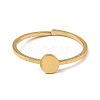 304 Stainless Steel Adjustable Open Cuff Rings X-RJEW-Q806-01G-06-2