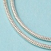Brass Round Snake Chain Necklace Making KK-F763-07P-5