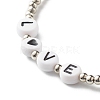 Love Heart Beads Stretch Bracelets Set for Teen Girl Women BJEW-JB06999-8