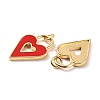 Rack Plating Brass Enamel Pendants KK-B054-05G-3