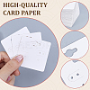 200Pcs Square Paper Earring Display Cards CDIS-ME0001-01A-3