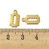 Ion Plating(IP) 304 Stainless Steel Charms STAS-P341-28G-3