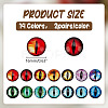 28 Pairs 14 Colors Plastic Dinosaur Safety Craft Eye DOLL-ME0001-05-2