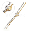 Couples 304 Stainless Steel Link Bracelets Sets BJEW-I283-03-1
