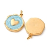 304 Stainless Steel Enamel Pendants STAS-U061-34G-C02-2