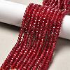 Dyed Natural Malaysia Jade Rondelle Beads Strands G-E316-2x4mm-10-1
