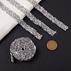 Hotfix Rhinestone Ribbon YS-TAC0001-07-5