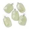 Natural Xiuyan Jade Pendants G-K385-09P-1