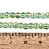 Electroplate Transparent Glass Beads Strands EGLA-Q132-4MM-A05-4