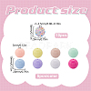 Round Resin Rhinestone & Acrylic Beads DIY-SC0026-80B-2