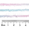 Transparent Painted Glass Beads Strands X-DGLA-A034-T1mm-A22-3