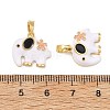 Brass Enamel Pendants KK-T001-04G-A-3