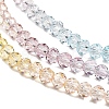 Transparent Painted Glass Beads Strands X1-DGLA-A034-T1mm-A15-4