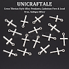 100PCS Cross Tibetan Style Alloy Pendants TIBEP-UN0001-10-5